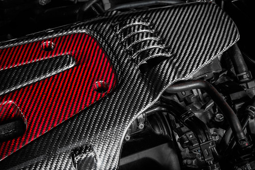 FK8 and FK2 Engine Cover Red and Black