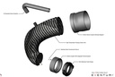 Eventuri - Audi RS3 / TTRS Gen 2 8V 8Y RHD Carbon turbo inlet with NO FLANGE
