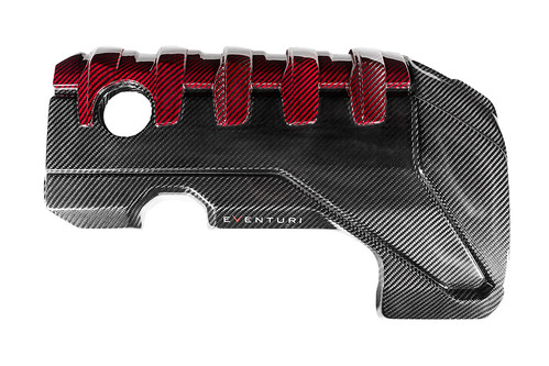 Eventuri - Audi RS3 Gen 2 / TTRS 8S Black and Red Engine Cover