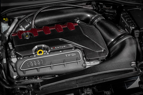 Eventuri - Audi RS3 Gen 2 / TTRS 8S Black and Red Engine Cover