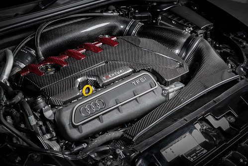 Eventuri - Audi RS3 Gen 2 / TTRS 8S Black and Red Engine Cover