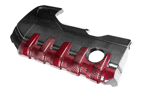 Eventuri - Audi RS3 Gen 2 / TTRS 8S Black and Red Engine Cover