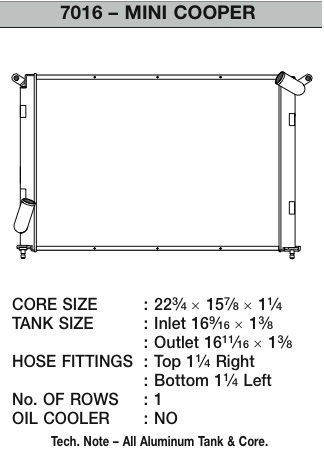 CSF Radiator - 02-07 Mini Cooper S