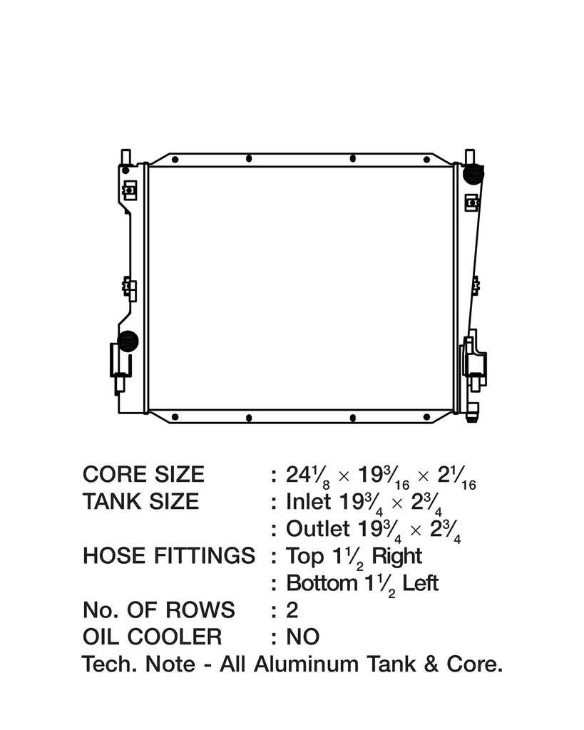 CSF Radiator - 05-13 Ford Mustang V6&V8 (Automatic & Manual) (COMBO UNIT)