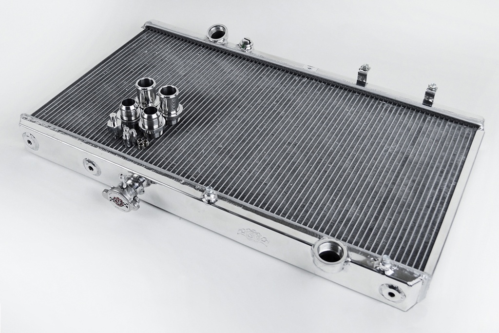 CSF Radiator - 92-00 Honda Civic w/ K-Swap 94-01 Acura Integra w/ K- Swap - W/ Adjustable -16 or slip-on fittings
