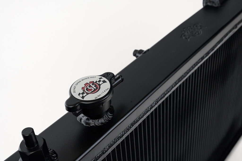 CSF Radiator - 92-00 Honda Civic w/ K-Swap 94-01 Acura Integra w/ K- Swap - W/ Adjustable -16 or slip-on fittings (Black)