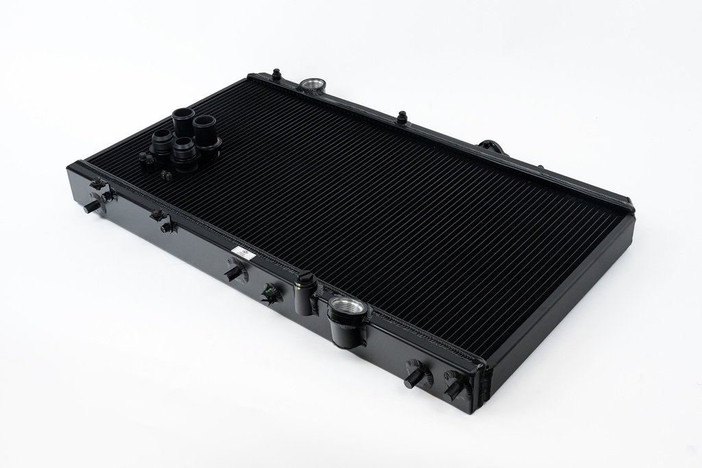 CSF Radiator - 92-00 Honda Civic w/ K-Swap 94-01 Acura Integra w/ K- Swap - W/ Adjustable -16 or slip-on fittings (Black)