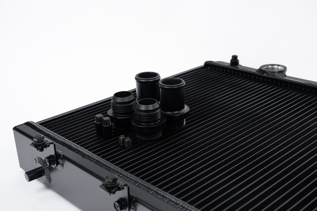 CSF Radiator - 92-00 Honda Civic w/ K-Swap 94-01 Acura Integra w/ K- Swap - W/ Adjustable -16 or slip-on fittings (Black)