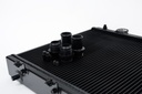 CSF Radiator - 92-00 Honda Civic w/ K-Swap 94-01 Acura Integra w/ K- Swap - W/ Adjustable -16 or slip-on fittings (Black)