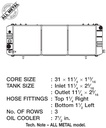 CSF Radiator - 88-90 Cherokee (XJ) 4.0L w/o filler neck (3 ROW copper core)