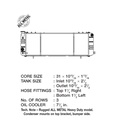 CSF Radiator - 91-01 Cherokee (XJ) 2.5 & 4.0L LHD w/ filler neck (3 ROW copper core)