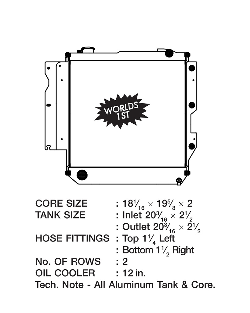 CSF Radiator - 05-06 Jeep Wrangler Heavy Duty (Automatic & Manual)