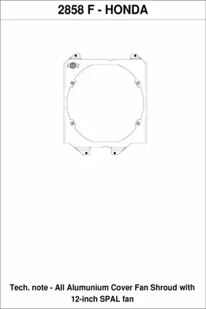 CSF - 92-00 Civic All-Aluminum Fan Shroud w/ 12-inch SPAL fan