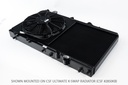 CSF - 92-00 Civic All-Aluminum Fan Shroud w/ 12-inch SPAL fan (Black)