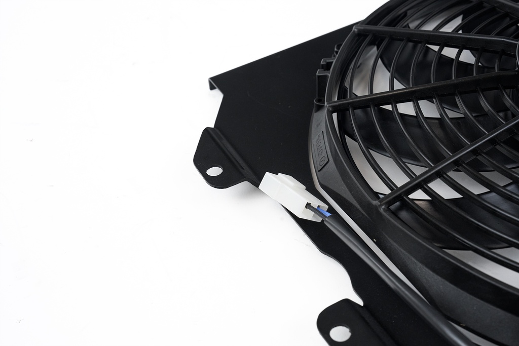 CSF - 92-00 Civic All-Aluminum Fan Shroud w/ 12-inch SPAL fan (Black)