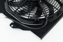 CSF - 92-00 Civic All-Aluminum Fan Shroud w/ 12-inch SPAL fan (Black)