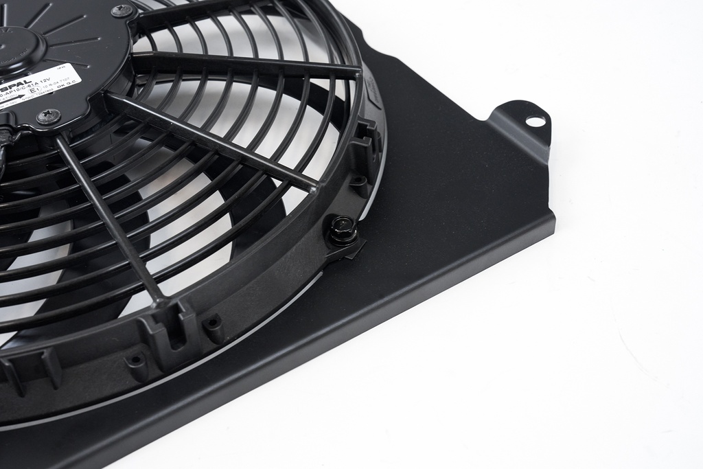 CSF - 92-00 Civic All-Aluminum Fan Shroud w/ 12-inch SPAL fan (Black)
