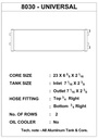 CSF - Universal Dual-Pass Heat Exchanger - 3/4 slip-on connections -25'L x 7.25'H x 2.5'W