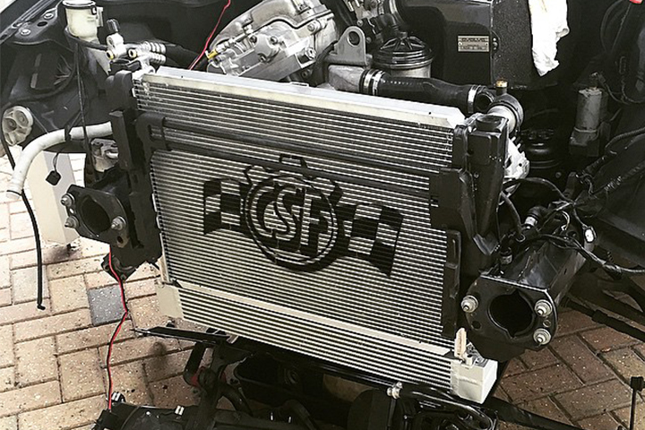 CSF - BMW E46 M3 race-spec Dual-pass oil cooler (also fits CSF #7064: 99-03 BMW M5(E39) / 95-03 BMW 540i); Also fits CSF #7211 S54 Swap Radiator - Vehicles without A/C