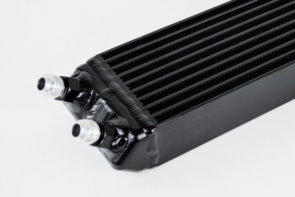 CSF - Universal Dual-Pass internal/external oil cooler w/ -10 male fittings - 22.0L' x 5.0H' x 2.25W'