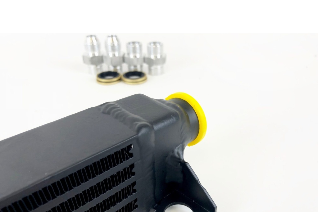 CSF - BMW E30 high performance Oil Cooler w/ adjustable fittings for OEM style and AN-10 male connections