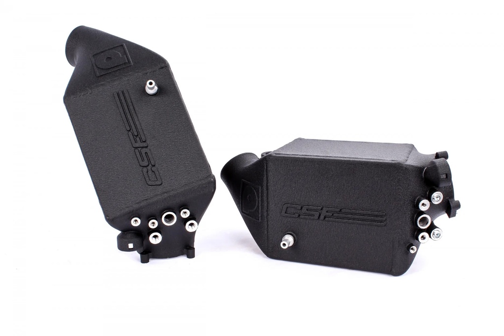 CSF - BMW F1X M5 & M6 - Twin Charge-Air-Cooler set in crinkle black finish