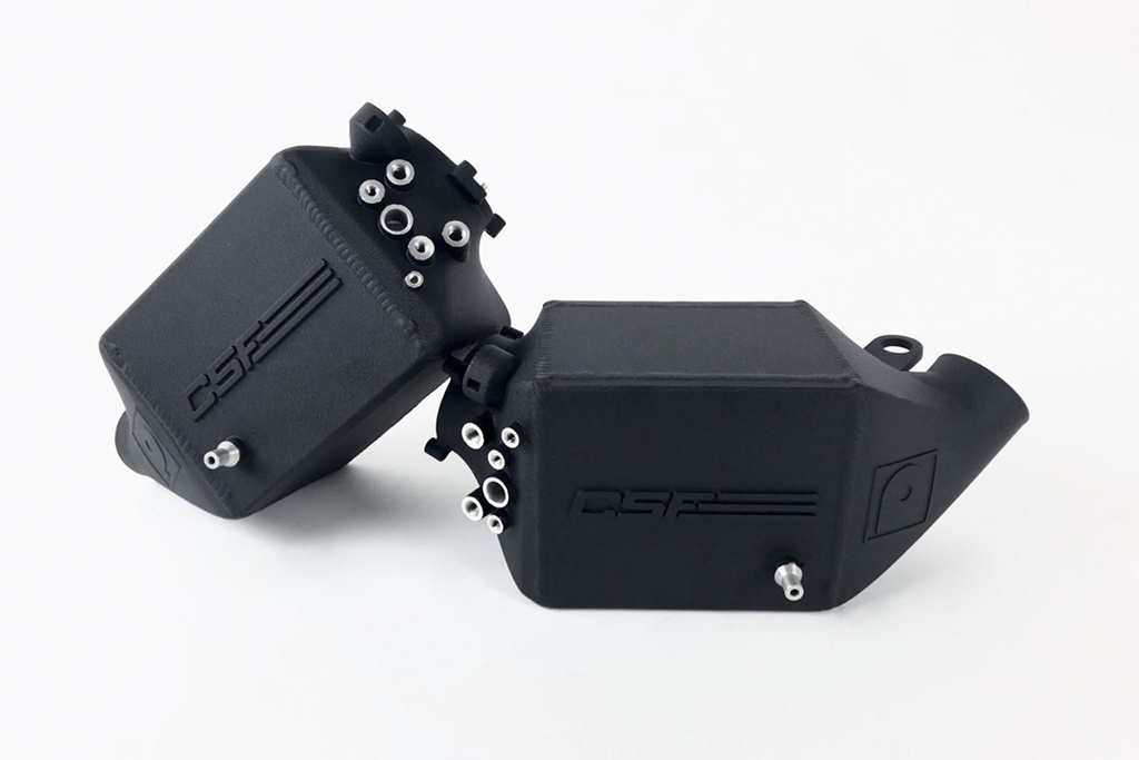 CSF - BMW F1X M5 & M6 - Twin Charge-Air-Cooler set in crinkle black finish