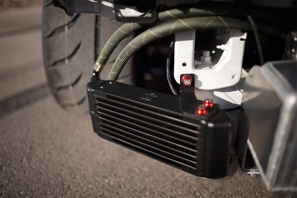Universal Dual-Pass Oil Cooler - M22 x 1.5 connections - 13'L x 4.75'H x 2.16'W