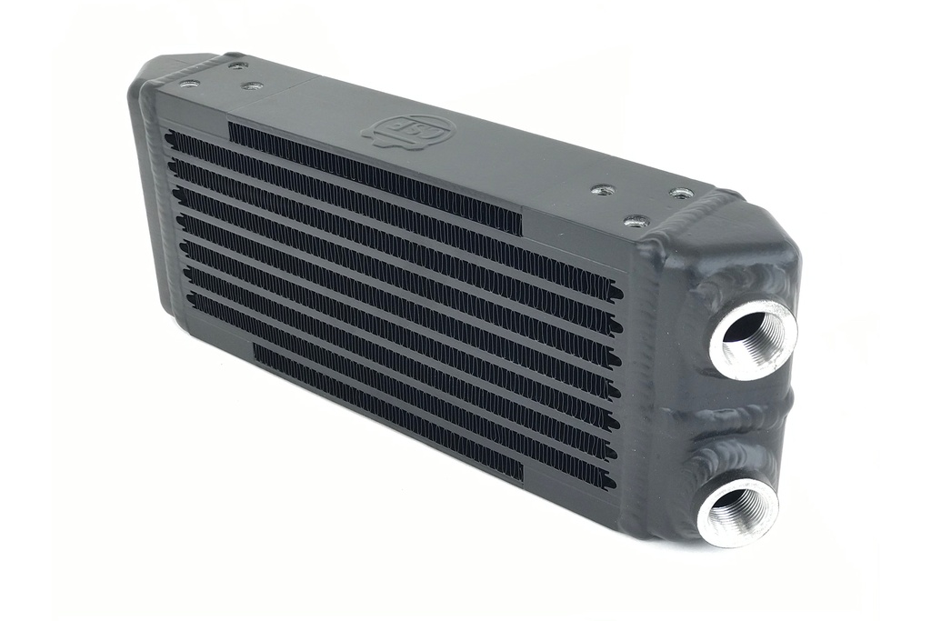 Universal Dual-Pass Oil Cooler - M22 x 1.5 connections - 13'L x 4.75'H x 2.16'W