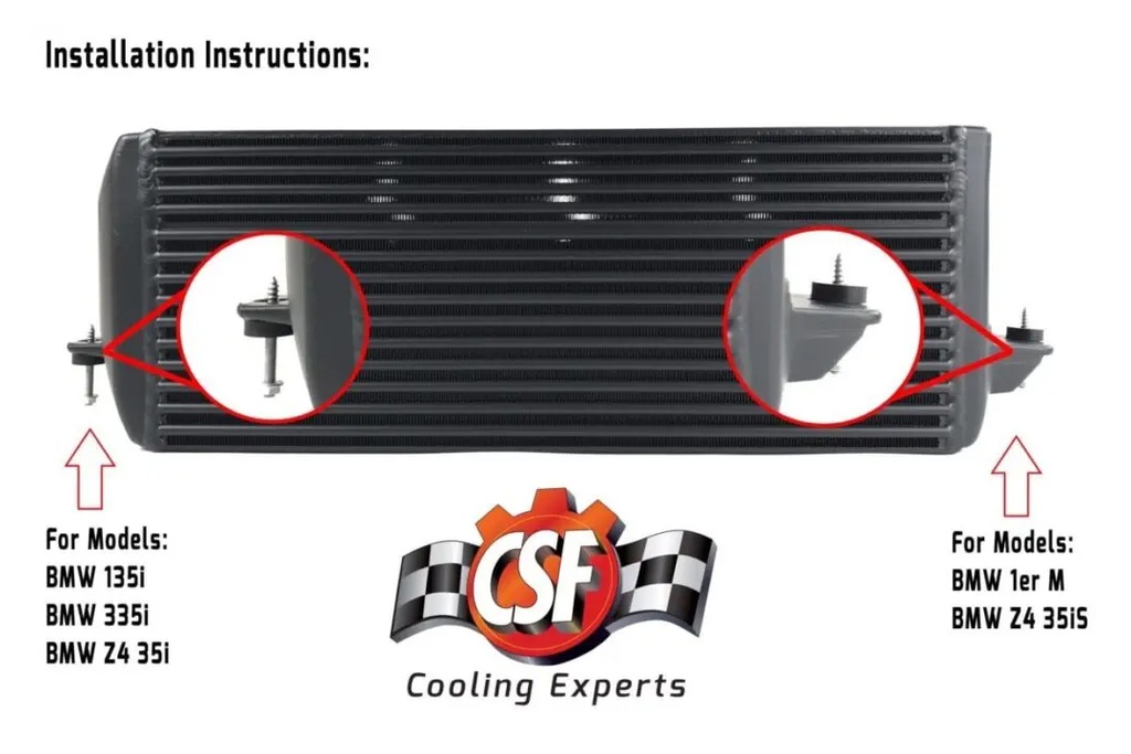BMW High Performance Stepped Core Bar/Plate Intercooler (Black) 06-13 E88/E82 BMW 135i & M Coupe (N54) 06-13 E90/E92/E93 BMW 335i(xi) 335is (N54) 09-15 E84 BMW X1 35iX (N54) 08-16 E89 BMW Z4 35i(s) (N54)
