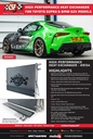 2019+ Toyota GR Supra (A90/A91) 18-20 BMW G20 320i, 330e, 330i(X) M340i(X) 18-20 BMW G21 330i(X) & M340i(X) 18-20 BMW G29 Z4 20i, Z4 30i & Z4 M40i - Front Mount Heat Exchanger w/ Rock Guard