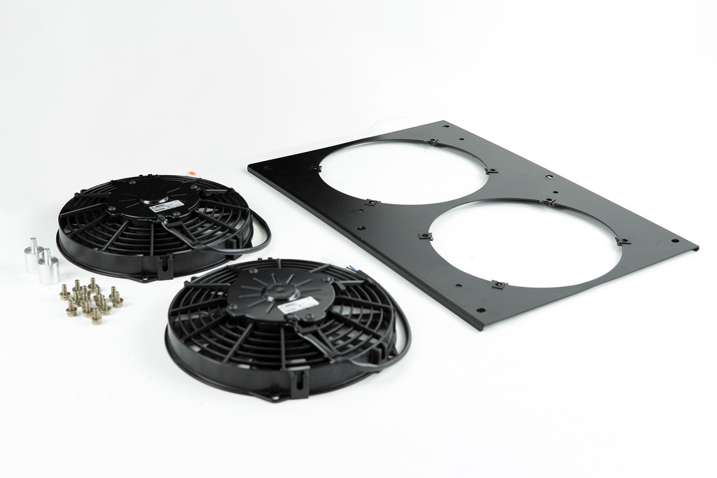 Porsche 944 All-Aluminum Fan Shroud w/ Dual 9-inch SPAL Fans 83-89 Porsche 944 2.5L NA & Turbo 89 Porsche 944 2.7L NA 89-91 Porsche 944 3.0L NA