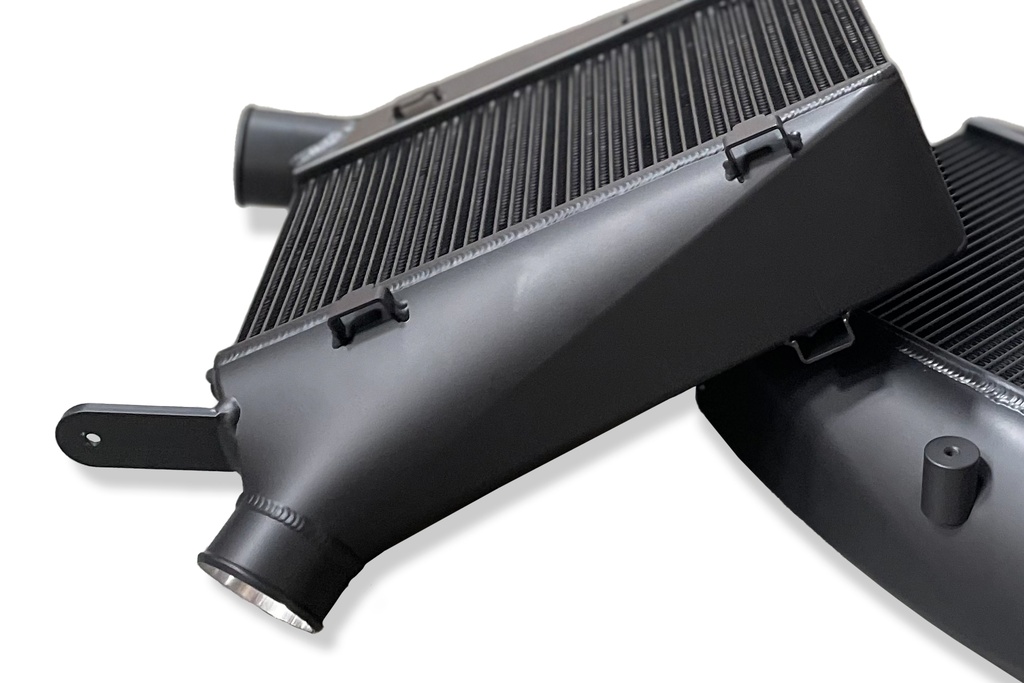 Audi C8 RS6/RS7 Twin Intercooler Set In Custom Thermal Dispersion Black Finish
