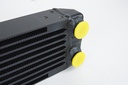Universal Dual-Pass Oil Cooler w/ Direct Fitment for Porsche 911 Center Front Oil Cooler (’73 RS Style) – M22 x 1.5 Connections – 22”L x 4.75”H x 2.16”W