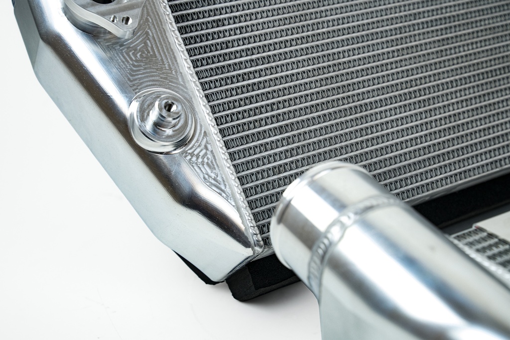 Twin Intercooler Set 15-20 Ferrari 488 GTB 16-20 Ferrari 488 Spider 19-21 Ferrari 488 Pista / Spider 2020+ Ferrari F8 Tributo / F8 Spider In Custom Thermal Dispersion Black Finish