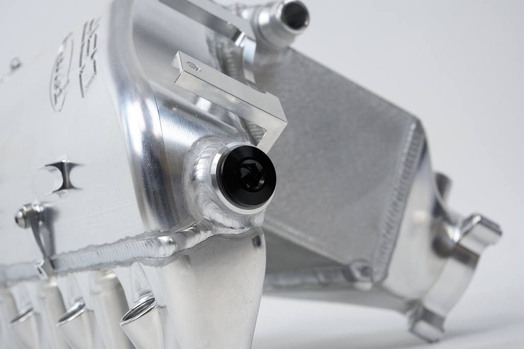 S58 Charge Air Cooler Manifold 2021+ BMW G8X M3/M4 2023+ BMW G8X M2 In Custom Thermal Dispersion Black Finish