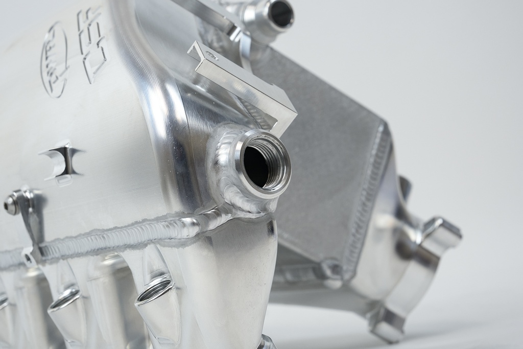 S58 Charge Air Cooler Manifold 2021+ BMW G8X M3/M4 2023+ BMW G8X M2 In Custom Thermal Dispersion Black Finish