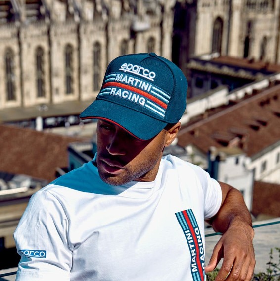 SPARCO FLEX CAP MARTINI-R BLUE