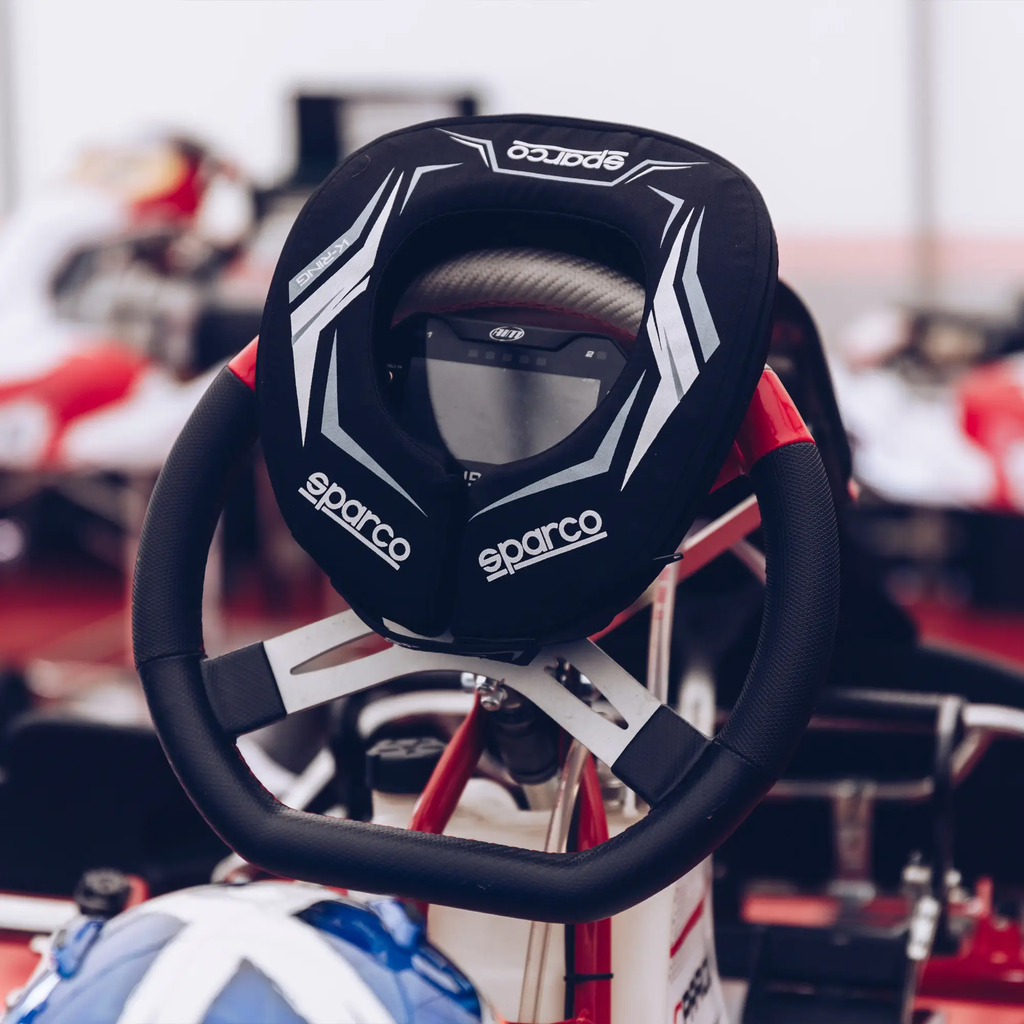 SPARCO ROUND COLLAR KART K-RING KID BK/WH