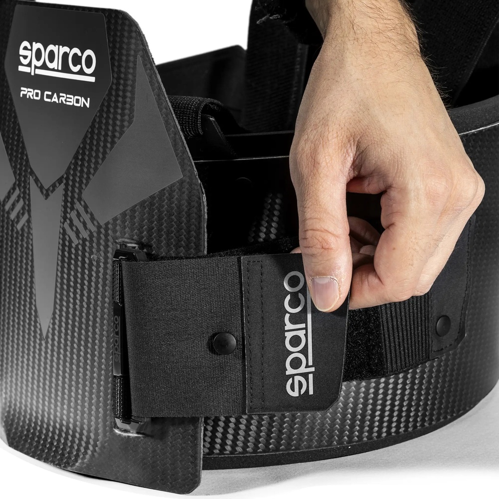 SPARCO RIB PROTECTOR PRO CARBON SZ L BK