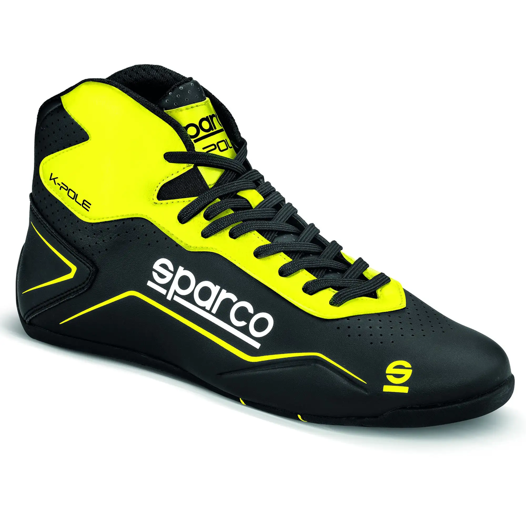 SPARCO KART SHOE K-POLE SZ.34 BLK/FLU