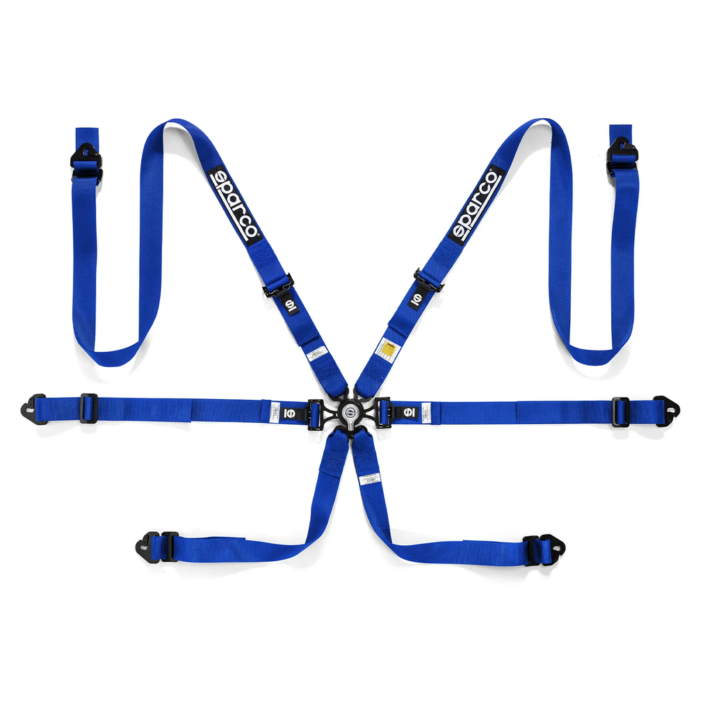 SPARCO BELT COMPETITION H-2PD 6PT BLUE