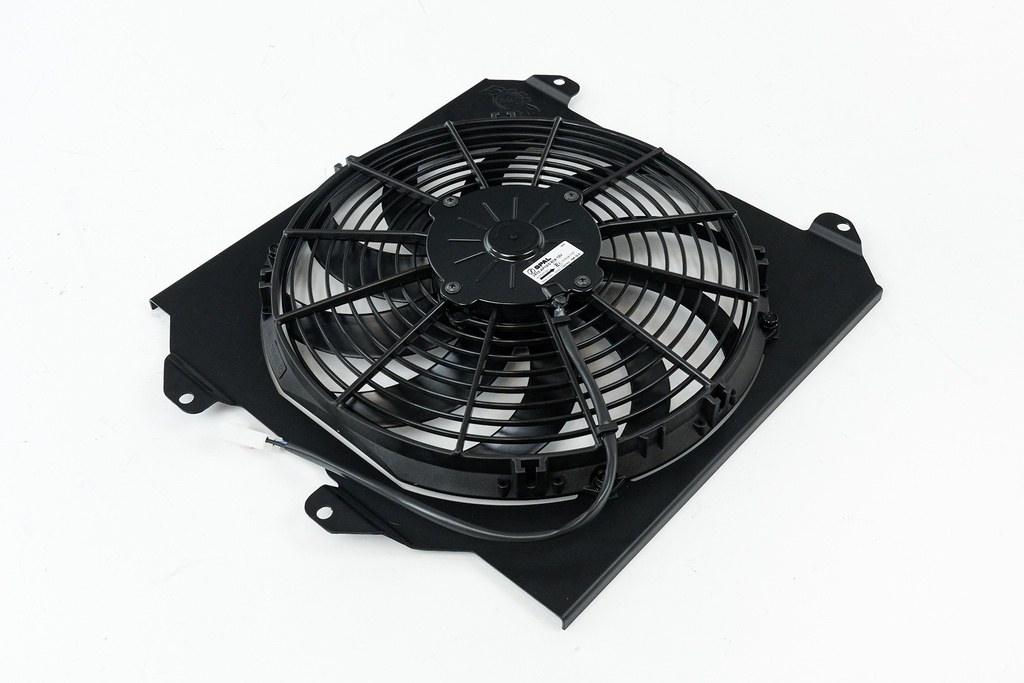 CSF - 92-00 Civic All-Aluminum Fan Shroud w/ 12-inch SPAL fan (Black)