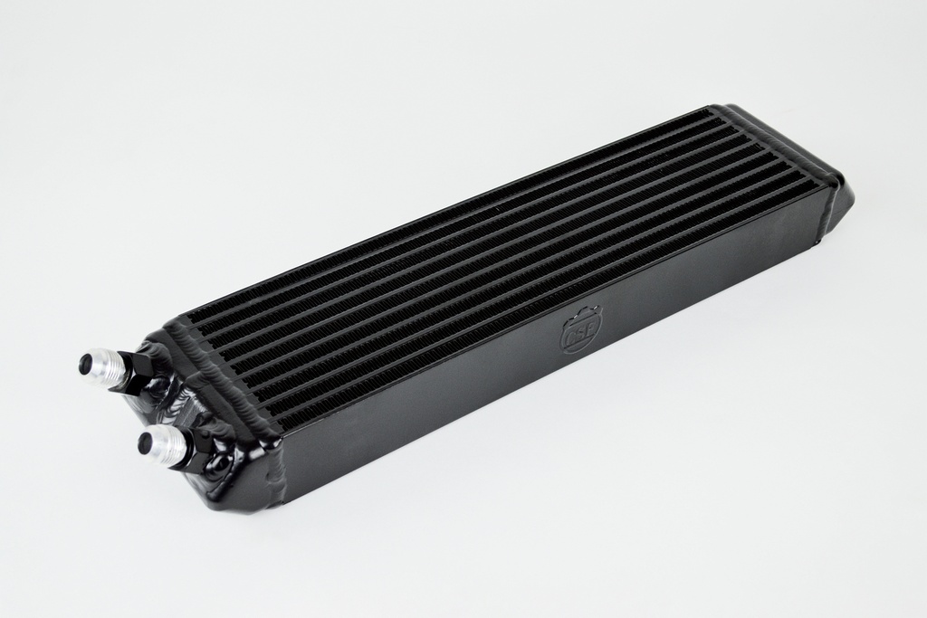 CSF - Universal Dual-Pass internal/external oil cooler w/ -10 male fittings - 22.0L' x 5.0H' x 2.25W'