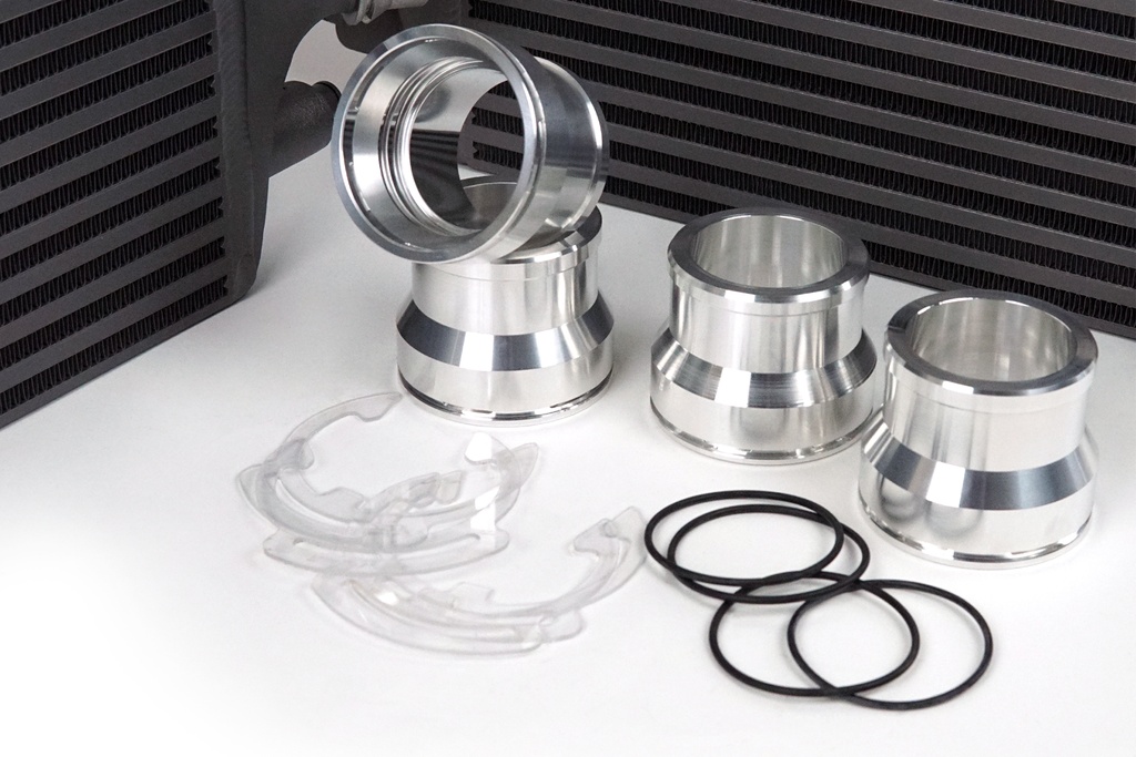 CSF Intercooler - Porsche 911 Turbo / Turbo S (.1 &.2) (991 series) 2.5" Slip on Adaptor Fittings With Locking Clip (2 per kit)