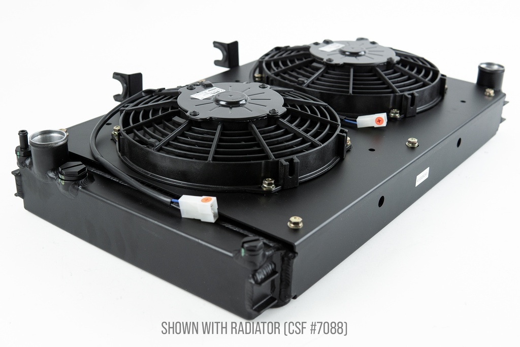 Porsche 944 All-Aluminum Fan Shroud w/ Dual 9-inch SPAL Fans 83-89 Porsche 944 2.5L NA & Turbo 89 Porsche 944 2.7L NA 89-91 Porsche 944 3.0L NA