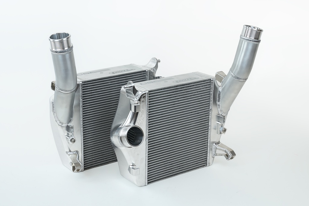 Twin Intercooler Set (Raw) 2019+ Lamborghini Urus 2020+ Audi SQ8 2020+ Audi SQ8 2020+ Audi SQ7 2019+ Porsche Cayenne GTS / Turbo / Turbo S / Turbo GT